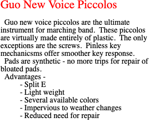 Guo New Voice Piccolos